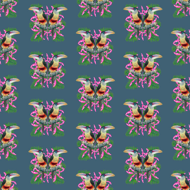 Toucan Wallpaper (Blue)
