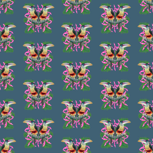 Toucan Wallpaper (Blue)