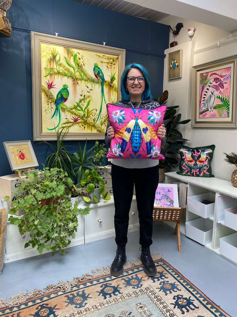 Jewel Beetle Cushion