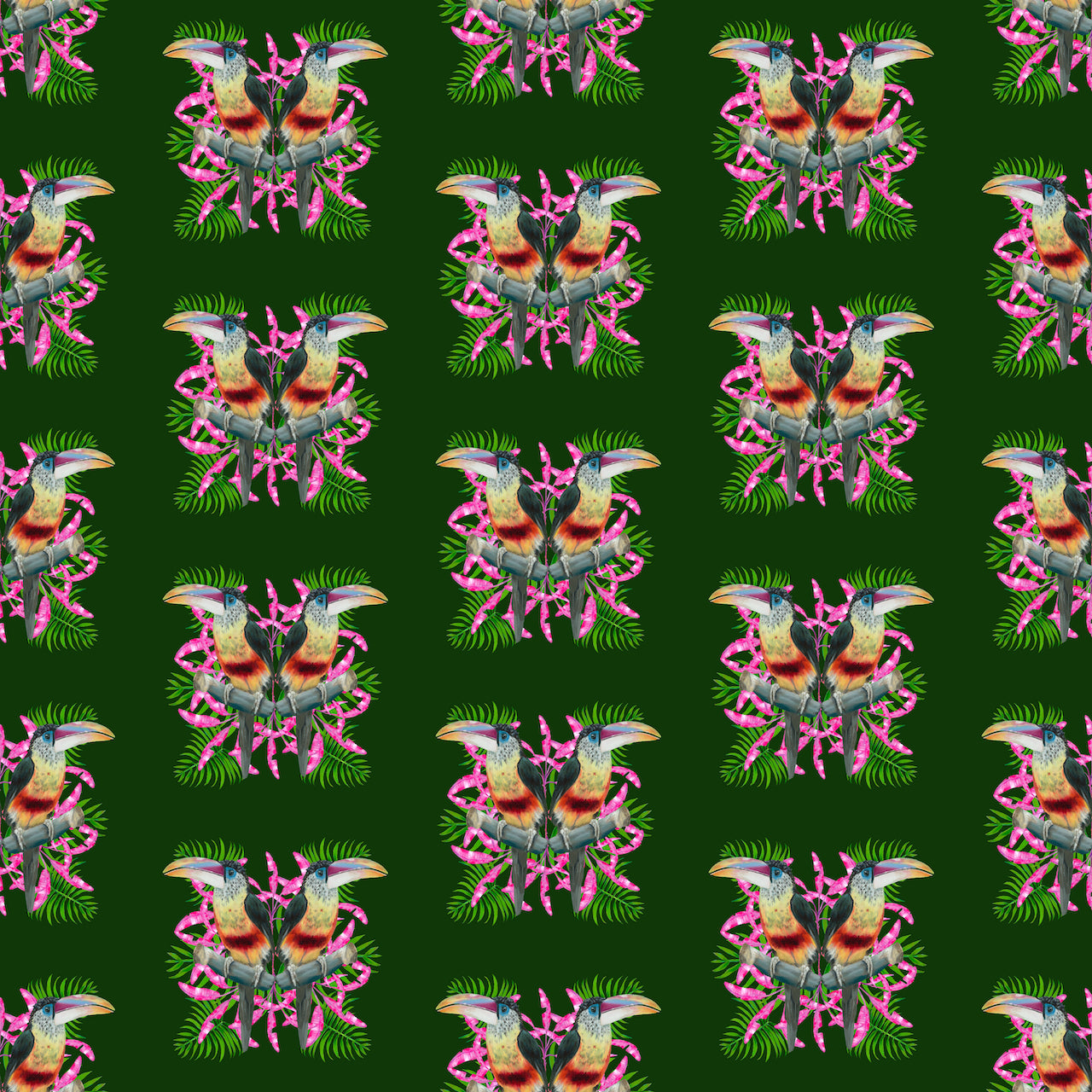 Toucan Wallpaper (Green)